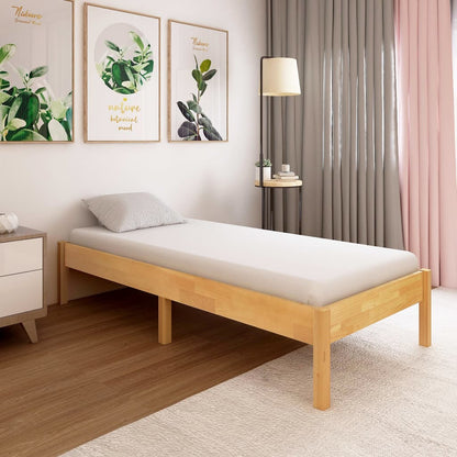 Bedframe massief eikenhout 90x200 cm