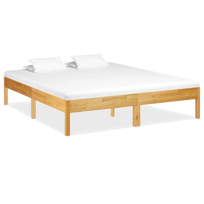 Bedframe Massief Eikenhout 180X200 Cm 180 x 200 cm