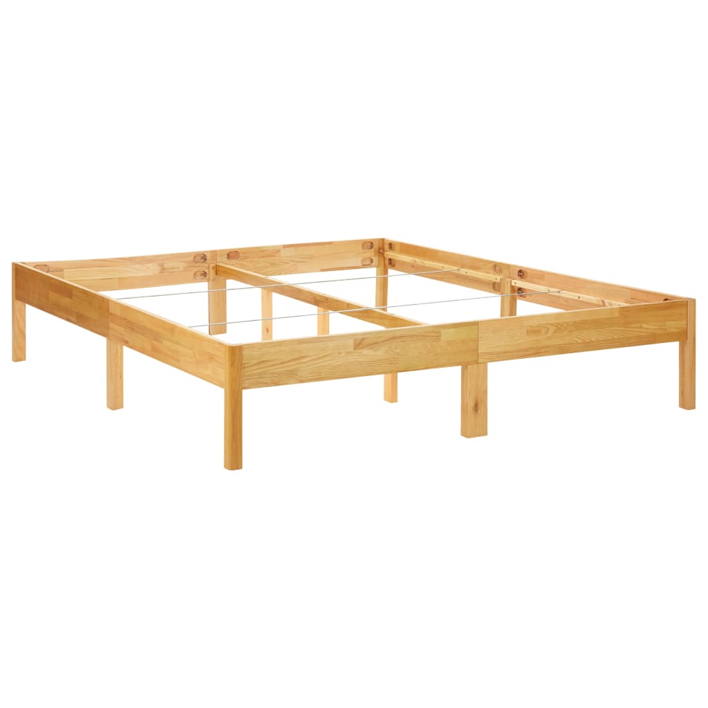 Bedframe Massief Eikenhout 180X200 Cm 180 x 200 cm