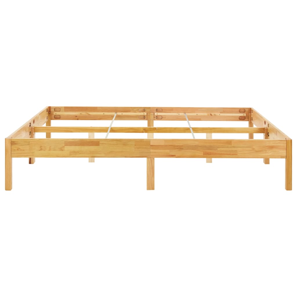 Bedframe Massief Eikenhout 180X200 Cm 180 x 200 cm