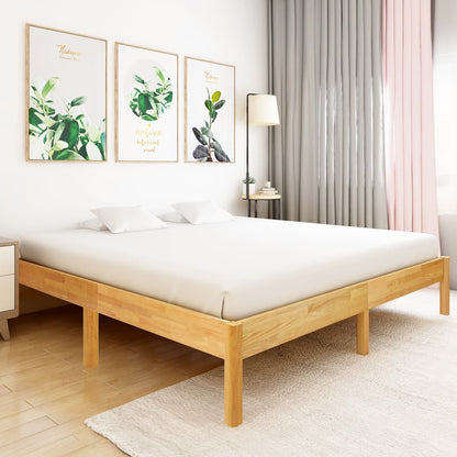 Bedframe Massief Eikenhout 180X200 Cm 180 x 200 cm