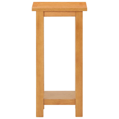 Bijzettafel 27X24X55 Cm Massief Eikenhout
