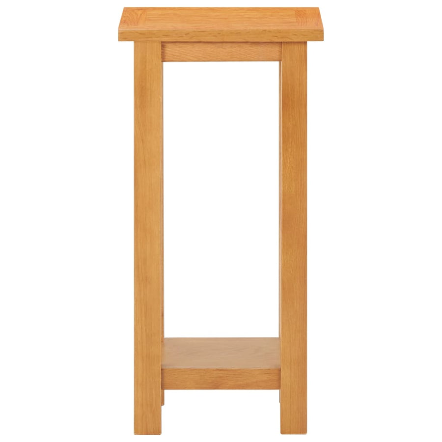 Bijzettafel 27X24X55 Cm Massief Eikenhout