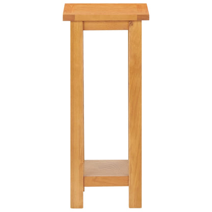 Bijzettafel 27X24X55 Cm Massief Eikenhout