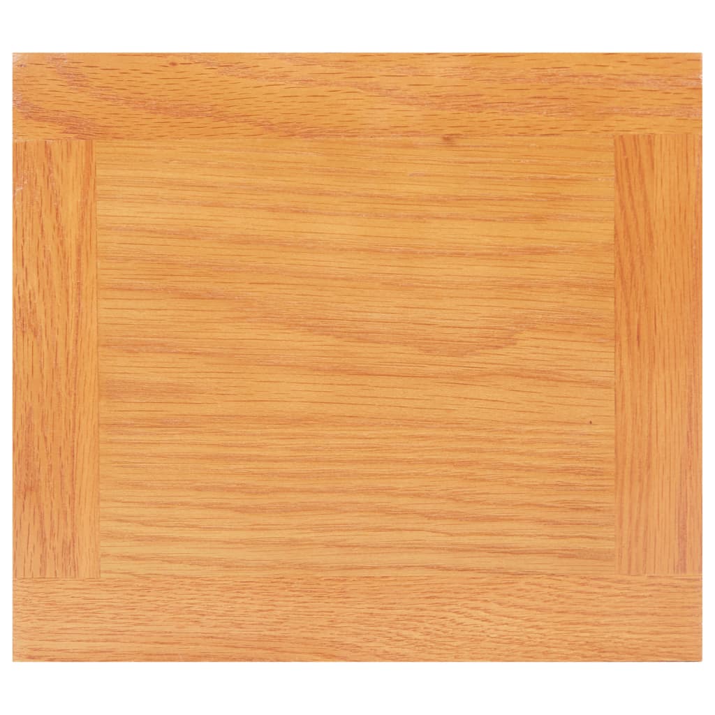 Bijzettafel 27X24X55 Cm Massief Eikenhout