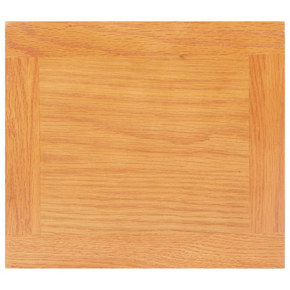 Bijzettafel 27X24X55 Cm Massief Eikenhout