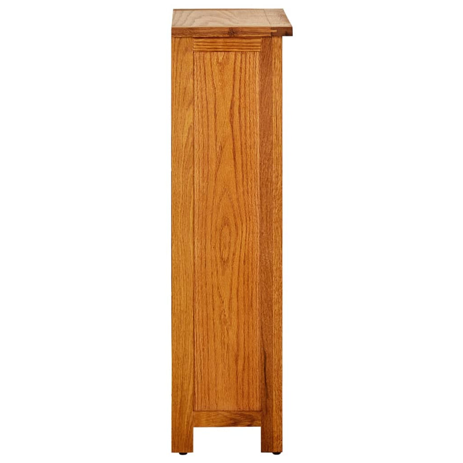 Boekenkast 45X22,5X82 Cm Massief Eikenhout 45 x 22.5 x 82 cm