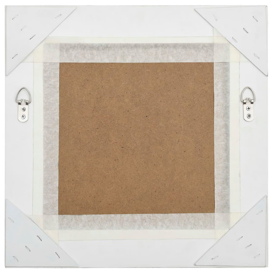 Wandspiegel Barok Stijl 40 x 40 cm Wit