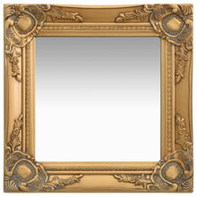 Wandspiegel Barok Stijl Kleurig 40 x 40 cm Goud