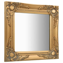 Wandspiegel Barok Stijl Kleurig 40 x 40 cm Goud