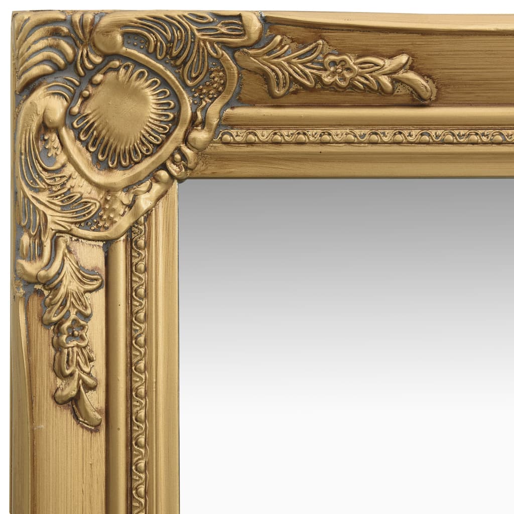 Wandspiegel Barok Stijl Kleurig 40 x 40 cm Goud