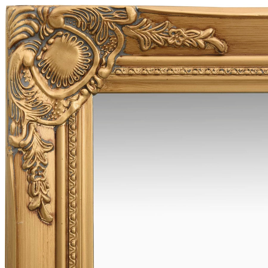 Wandspiegel Barok Stijl Kleurig 40 x 40 cm Goud