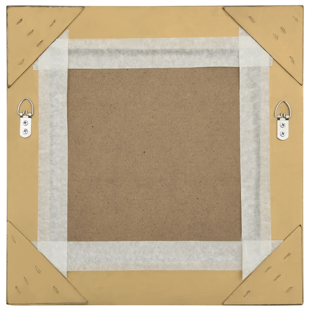 Wandspiegel Barok Stijl Kleurig 40 x 40 cm Goud