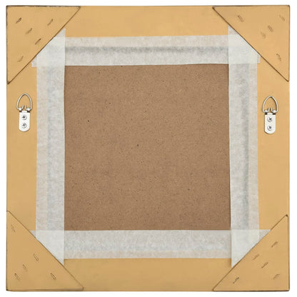 Wandspiegel Barok Stijl Kleurig 40 x 40 cm Goud