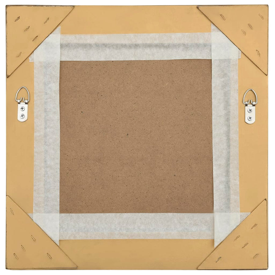 Wandspiegel Barok Stijl Kleurig 40 x 40 cm Goud