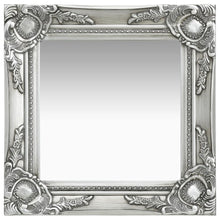 Wandspiegel Barok Stijl Kleurig 40 x 40 cm Zilver