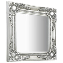 Wandspiegel Barok Stijl Kleurig 40 x 40 cm Zilver