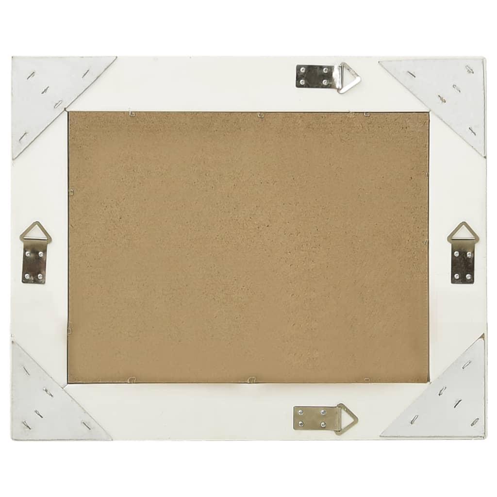 Wandspiegel Barok Stijl 50 x 40 cm Wit