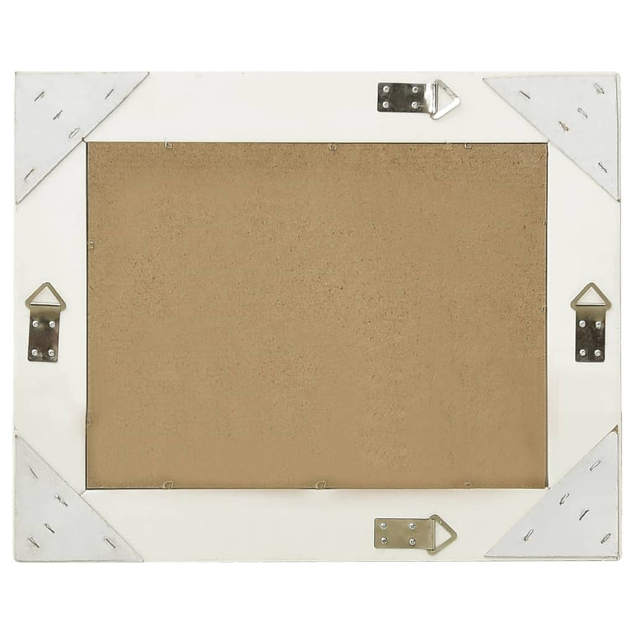 Wandspiegel Barok Stijl 50 x 40 cm Wit