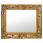 Wall mirror baroque style 50x40 cm gold-coloured