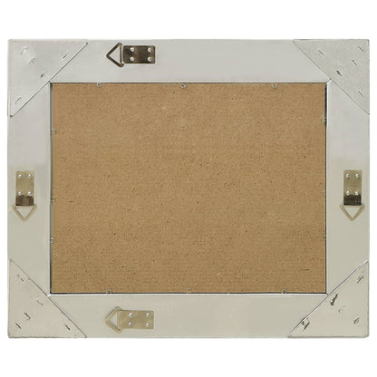 Wandspiegel Barok Stijl Kleurig 50 x 40 cm Zilver