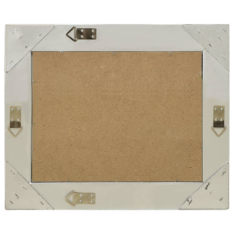 Wandspiegel Barok Stijl Kleurig 50 x 40 cm Zilver