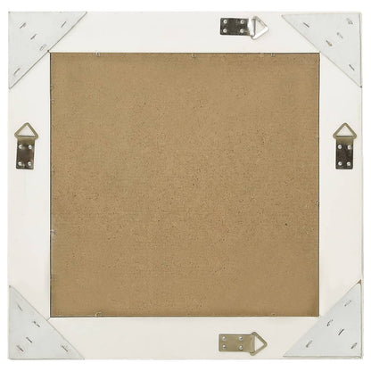 Wandspiegel Barok Stijl 50 x 50 cm Wit