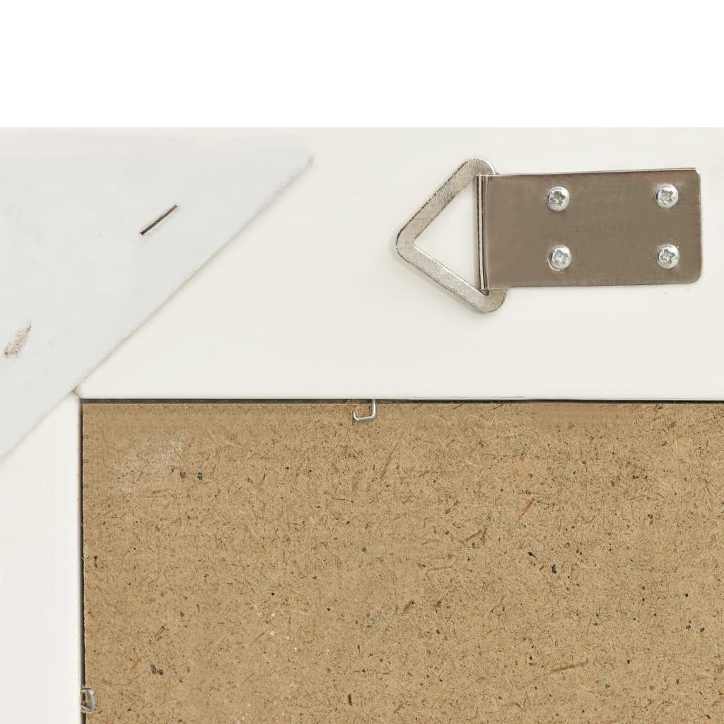 Wandspiegel Barok Stijl 50 x 50 cm Wit