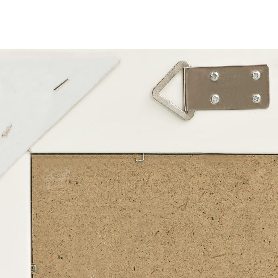 Wandspiegel Barok Stijl 50 x 50 cm Wit