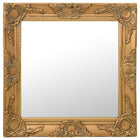 Wall mirror baroque style 50x50 cm gold colored