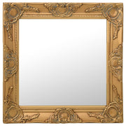 Wandspiegel 50x50 cm goud barok