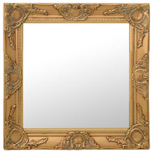 Wandspiegel Barok Stijl Kleurig 50 x 50 cm Goud