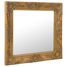 Wandspiegel Barok Stijl Kleurig 50 x 50 cm Goud