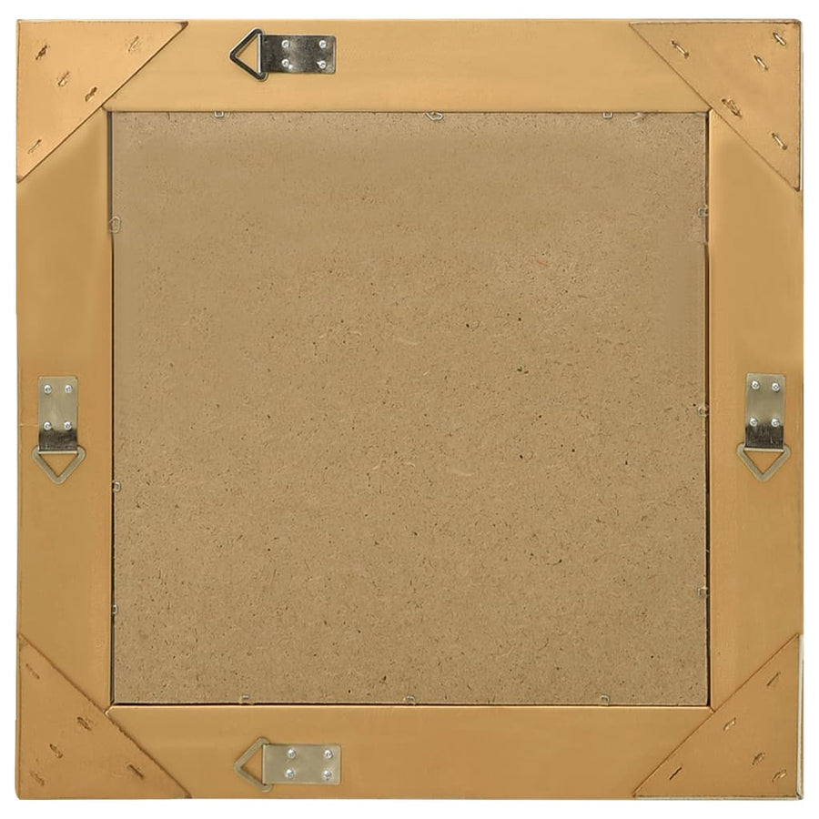 Wandspiegel Barok Stijl Kleurig 50 x 50 cm Goud