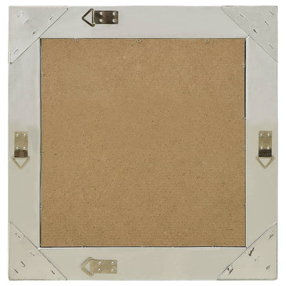 Wandspiegel Barok Stijl Kleurig 50 x 50 cm Zilver
