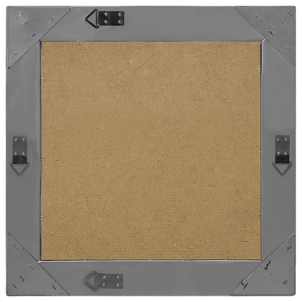 Wandspiegel Barok Stijl 50 x 50 cm Zwart