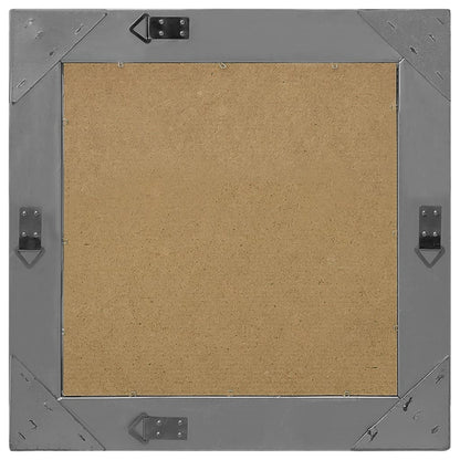 Wandspiegel Barok Stijl 50 x 50 cm Zwart