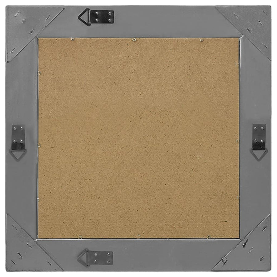 Wandspiegel Barok Stijl 50 x 50 cm Zwart