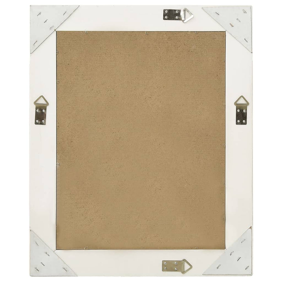 Wandspiegel Barok Stijl 50 x 60 cm Wit