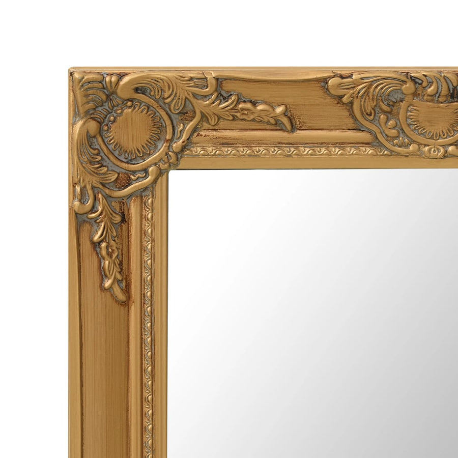 Wandspiegel Barok Stijl Kleurig 50 x 60 cm Goud