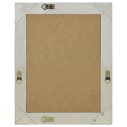 Wandspiegel Barok Stijl Kleurig 50 x 60 cm Zilver