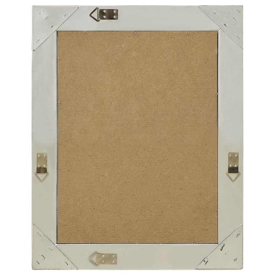 Wandspiegel Barok Stijl Kleurig 50 x 60 cm Zilver