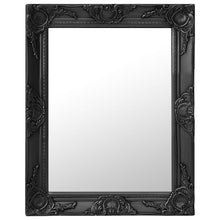 Wandspiegel Barok Stijl 50 x 60 cm Zwart
