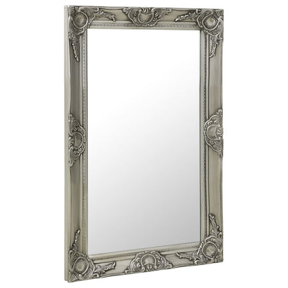 Wandspiegel Barok Stijl Kleurig 50 x 80 cm Zilver