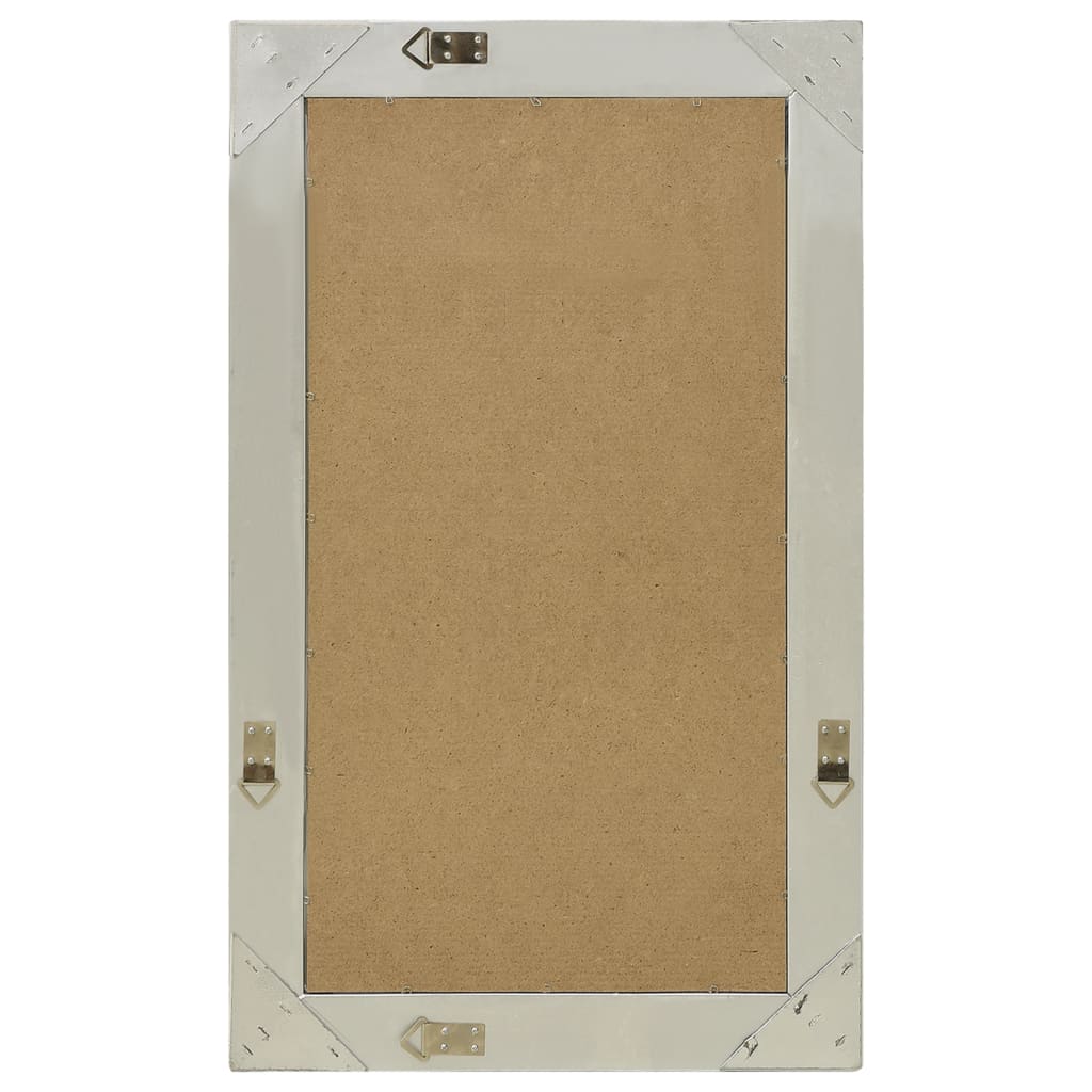 Wandspiegel Barok Stijl Kleurig 50 x 80 cm Zilver