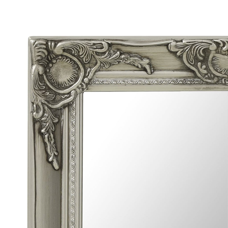 Wandspiegel Barok Stijl Kleurig 50 x 80 cm Zilver