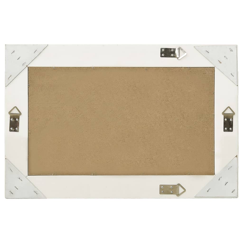 Wandspiegel Barok Stijl 60 x 40 cm Wit