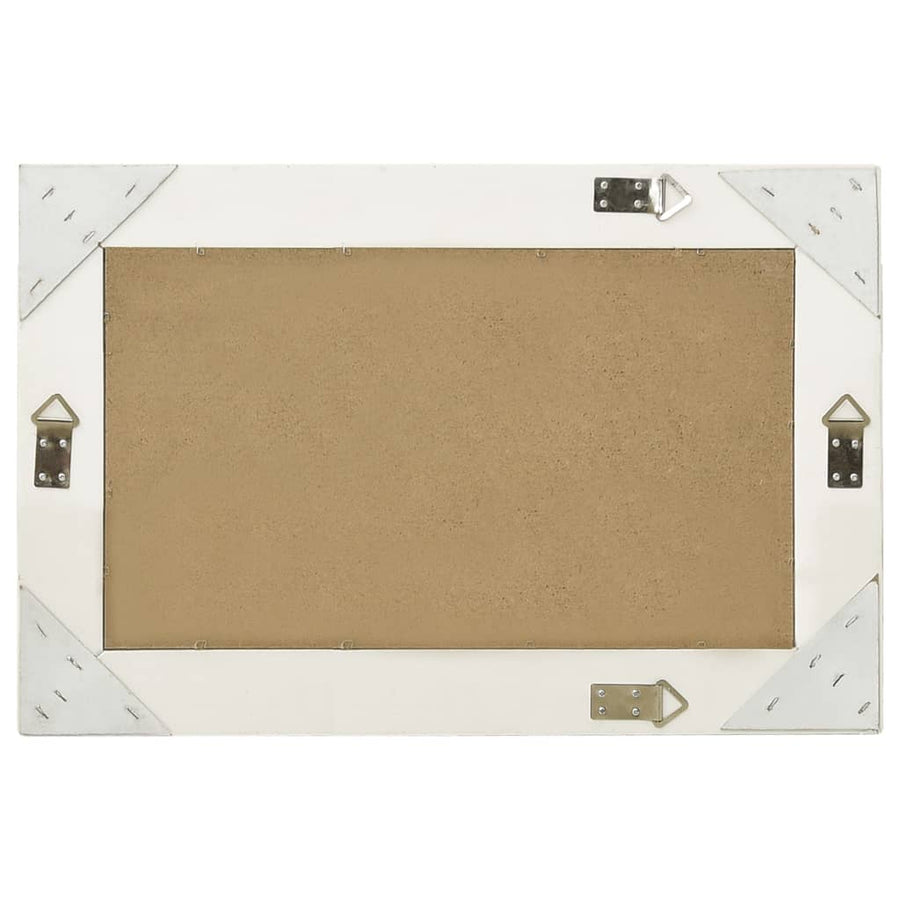 Wandspiegel Barok Stijl 60 x 40 cm Wit