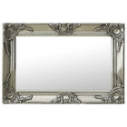 Baroque style wall mirror 60x40 cm silver colored