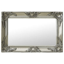 Wandspiegel Barok Stijl Kleurig 60 x 40 cm Zilver